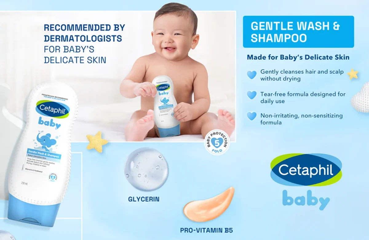 Cetaphil Baby Gentle Wash & Shampoo 230ml - Image 2